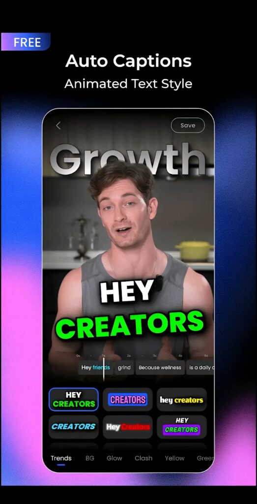 Auto Captions Vmake